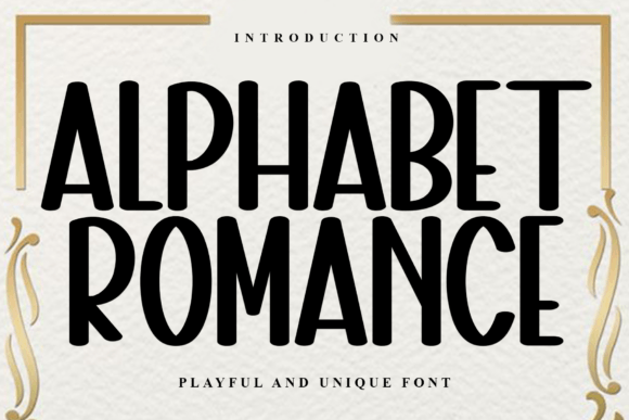 Alphabet Romance: A Playful Display Font for Editorial Charm