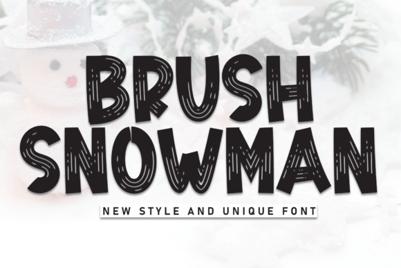Brush Snowman: A Playful Display Font for Festive Branding