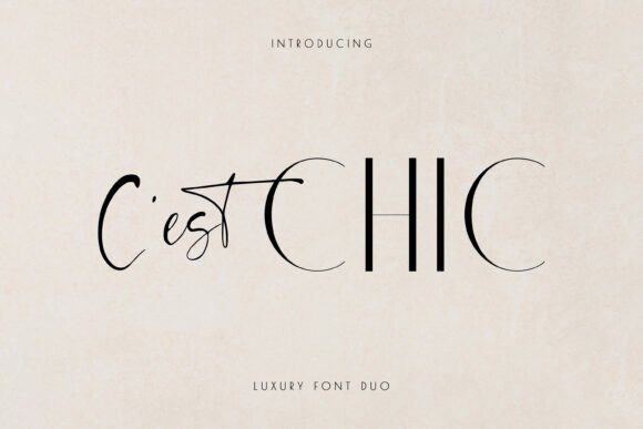 C est Chic Font for Stylish Design