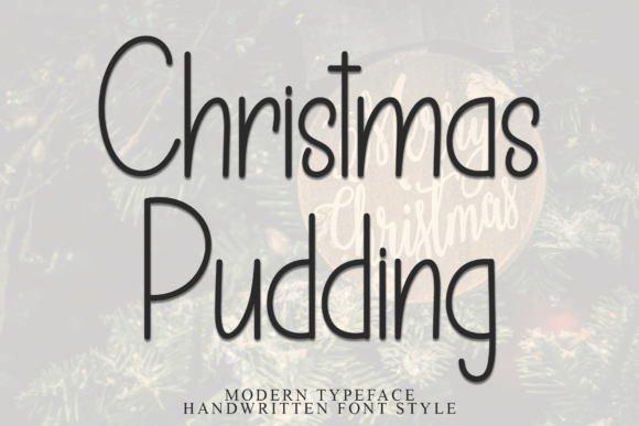 Christmas Pudding: A Stylish Display Font for Elegant Branding