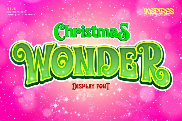 Christmas Wonder Font for Festive Web Design