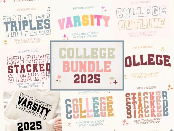 College Set: A Retro Display Font for Sporty Campaigns