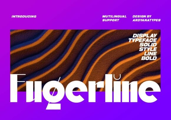 Fugerline: A Modern Display Font for Sharp Branding