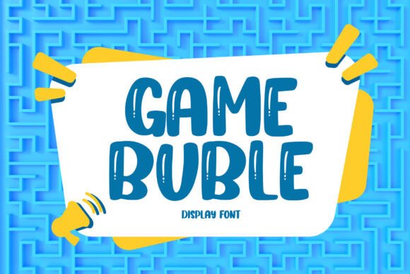Game Buble Font for Creative Publishing