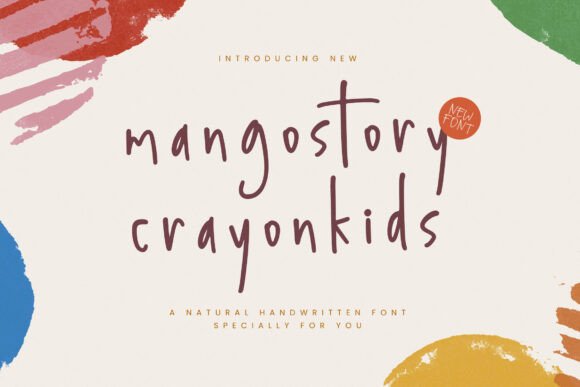 Mangostory Crayonkids Font