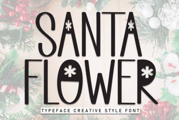 Santa Flower Font Review