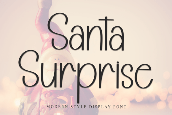 Santa Surprise Font for Festive Design