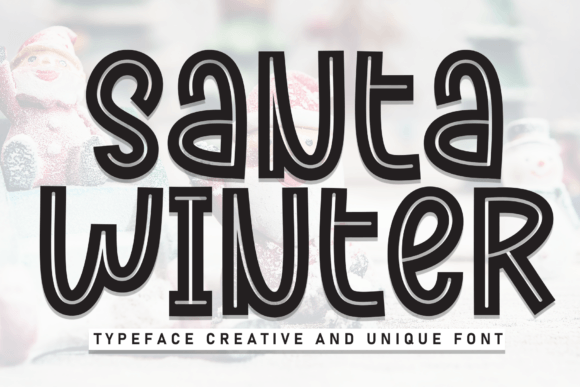 Santa Winter: A Handwritten Display Font for Makers