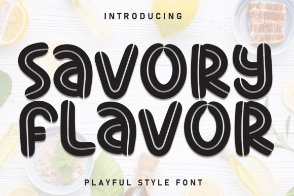 Savory Flavor: A Charming Display Font for Branding
