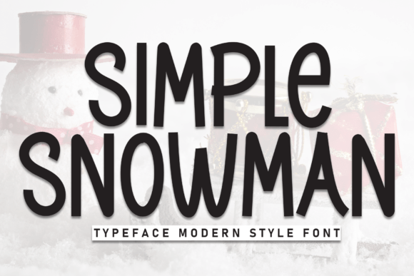 Simple Snowman Font for Elegant Branding