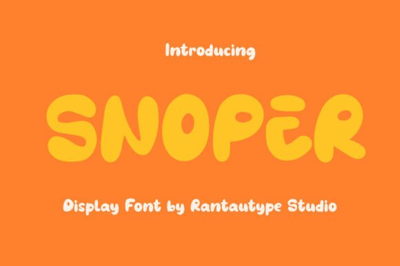 Snoper Font for Creative Makers