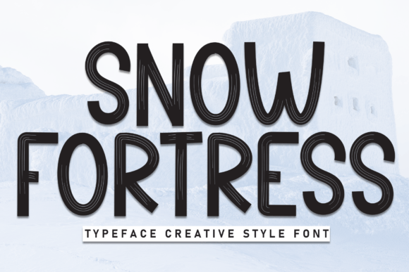 Snow Fortress: A Bold Display Font for Winter Campaigns
