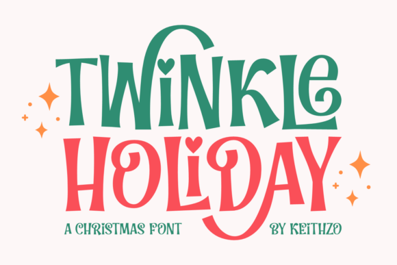 Twinkle Holiday: A Handcrafted Display Font for Festive Branding