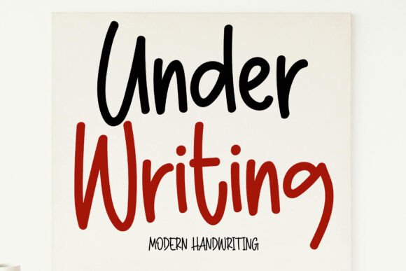 Under Writing Font for Business