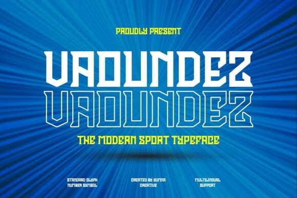 Vaoundez Font Review: A Bold Display Choice for Sports Branding