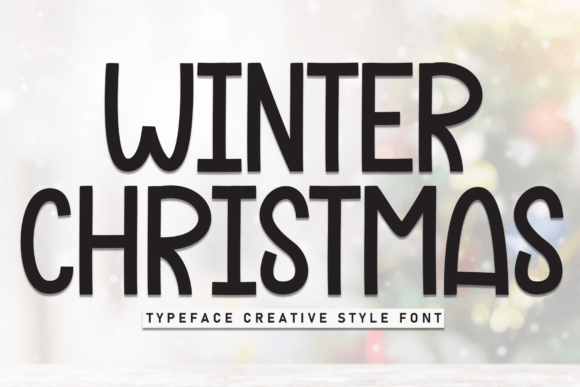 Winter Christmas Font for Creative Projects