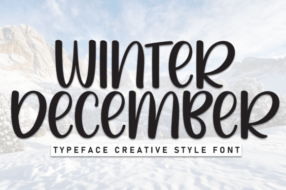 Winter December: A Charming Display Font for Editorial Design
