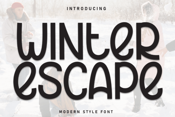 Winter Escape Font for Creative Design