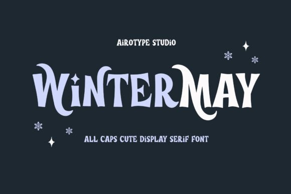 Winter May: A Bold Display Font for Festive Web Headers