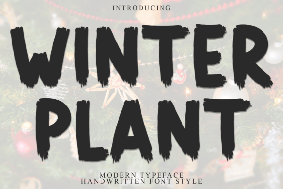 Winter Plant: A Bold Display Font for Business Branding