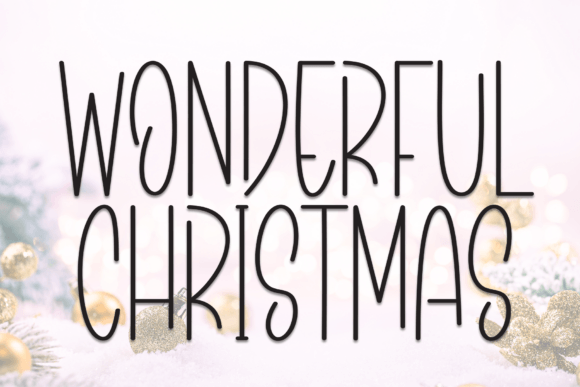 Wonderful Christmas Font for Creative Projects